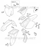 PLASTICS for KTM SX 2004