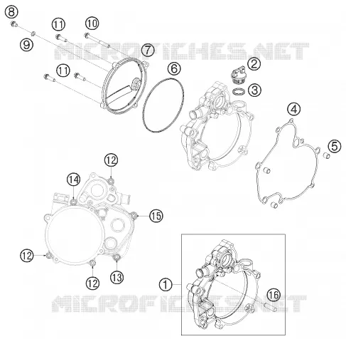 CLUTCH COVER KTM MOTO 50 2011 SX  50 SX