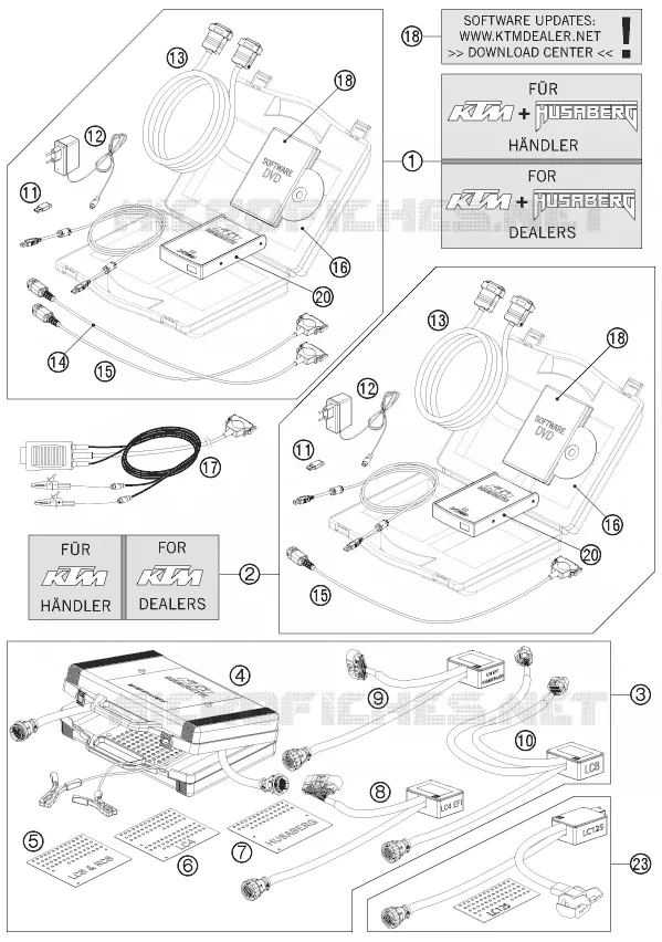 DIAGNOSTIC TOOL KTM MOTO 990 2011 SUPERDUKE  990 SUPER DUKE R