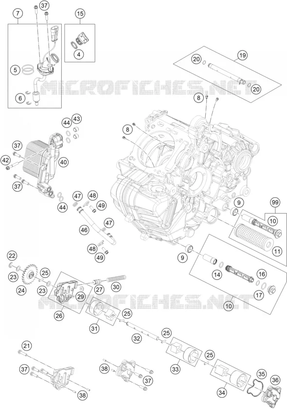 OIL PUMP KTM MOTO 1290 2020 SUPERDUKE  1290 SUPER DUKE R ORANGE