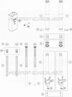 FRONT FORK (PARTS) for KTM DUKE 2019