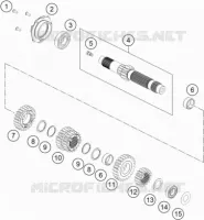 GEARBOX MAIN SHAFT for KTM DUKE 2019