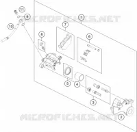 REAR BRAKE CALIPER for KTM DUKE 2019