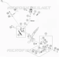 REAR BRAKE MASTER CYLINDER for KTM DUKE 2019