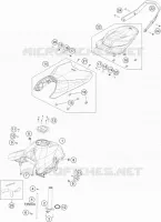 TANK / SEAT for KTM DUKE 2019