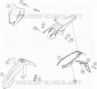 PLASTICS for KTM EXC 2019