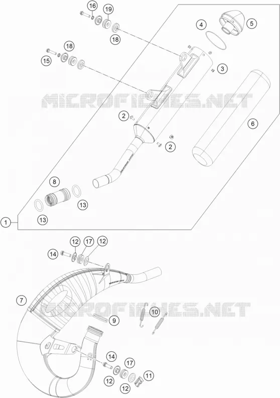 EXHAUST KTM MOTO 150 2019 SX  150 SX