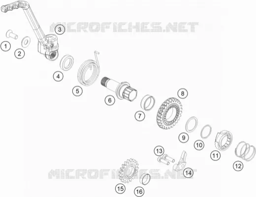 KICK STARTER KTM MOTO 85 2019 SX  85 SX 19/16