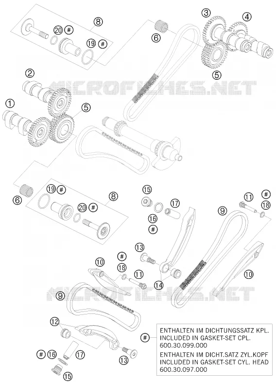 TIMING KTM MOTO 990 2008 SUPERDUKE  990 SUPER DUKE BLACK