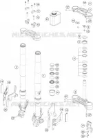 FRONT FORK / TRIPLE CLAMP for KTM ADVENTURE 2021