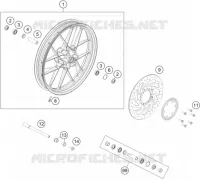FRONT WHEEL for KTM ADVENTURE 2021