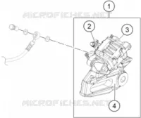 REAR BRAKE CALIPER for KTM ADVENTURE 2021