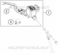FRONT BRAKE MASTER CYLINDER for KTM ADVENTURE 2020