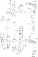 FRONT FORK / TRIPLE CLAMP for KTM ADVENTURE 2020
