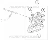 REAR BRAKE CALIPER for KTM ADVENTURE 2020