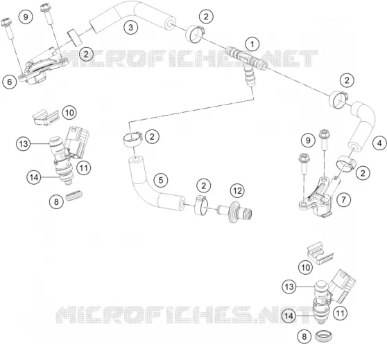 FUEL INJECTOR KTM MOTO 300 2021 EXC  300 EXC SIX DAYS TPI CKD