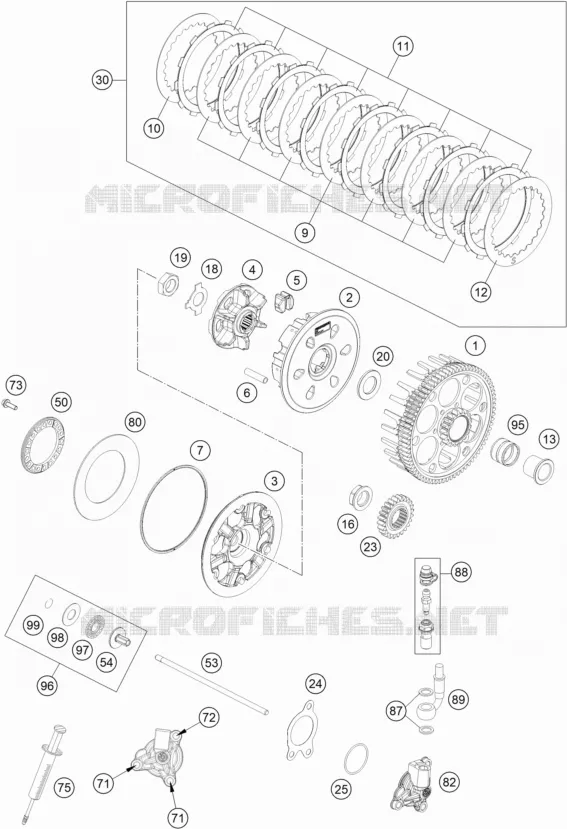 CLUTCH KTM MOTO 350 2021 EXC-F  350 EXC-F SIX DAYS