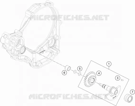 BALANCER SHAFT KTM MOTO 350 2021 EXC-F  350 EXC-F CKD
