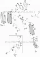 COOLING SYSTEM for KTM EXC-F 2023