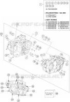 CRANKCASE for KTM EXC-F 2023