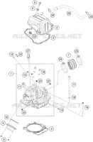 CYLINDER HEAD  for KTM EXC-F 2023