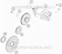 ELECTRIC STARTER MOTOR for KTM EXC-F 2023