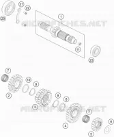 GEARBOX MAIN SHAFT for KTM EXC-F 2023