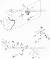 HEADLIGHT / TAIL LIGHT for KTM EXC-F 2023