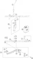 REAR BRAKE MASTER CYLINDER for KTM EXC-F 2023