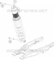 SHOCK ABSORBER for KTM EXC-F 2023