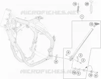 SIDE / MAIN STAND for KTM EXC-F 2023
