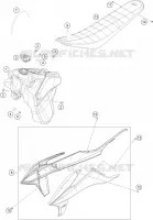 TANK / SEAT for KTM EXC-F 2023