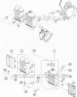 COOLING SYSTEM for KTM SX 2023