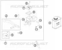 FRONT BRAKE MASTER CYLINDER for KTM SX 2023