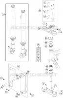 FRONT FORK / TRIPLE CLAMP for KTM SX 2023