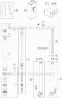 FRONT FORK (PARTS) for KTM SX 2023