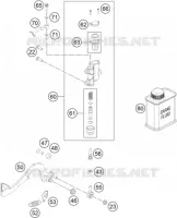 REAR BRAKE MASTER CYLINDER for KTM SX 2023