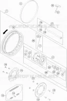 REAR WHEEL for KTM SX 2023