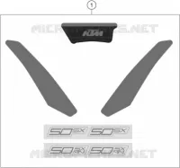 STICKERS for KTM SX 2023