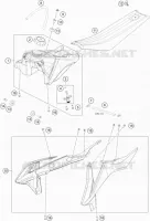TANK / SEAT for KTM SX 2023