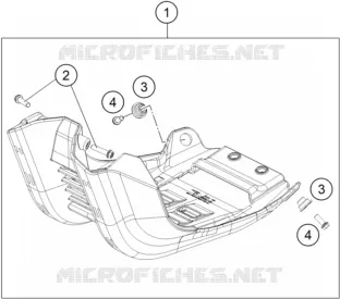 ENGINE GUARD KTM MOTO 450 2022 SX-F  450 SX-F FACTORY EDITION