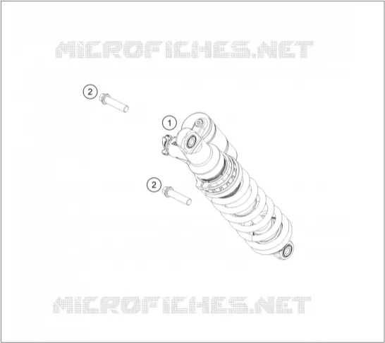 SHOCK ABSORBER KTM Moto 250 2024 EXC  250 EXC