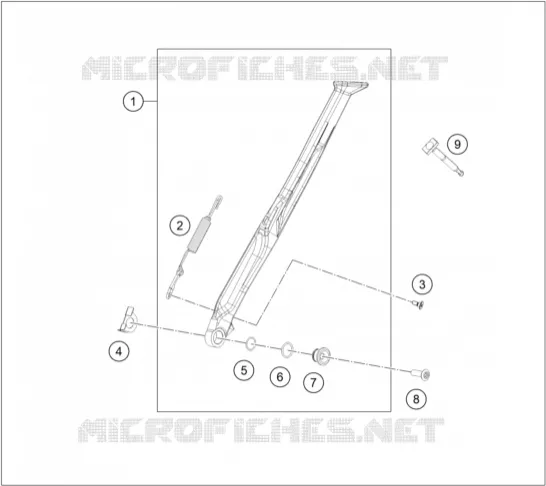 SIDE / MAIN STAND KTM Moto 450 2024 EXC-F  450 EXC-F SIX DAYS