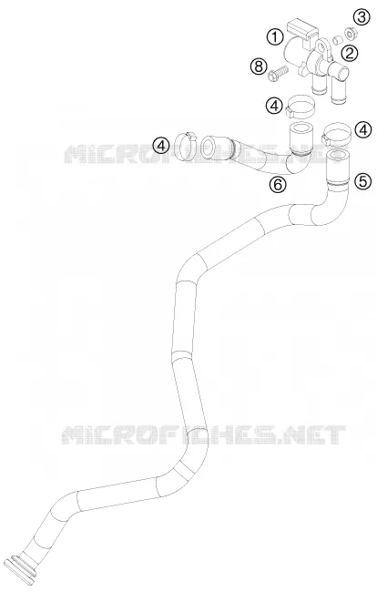 SYSTÈME D'AIR SECONDAIRE KTM MOTO 690 2009 DUKE  690 DUKE ORANGE