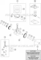 CRANKSHAFT / PISTON for KTM DUKE 2015
