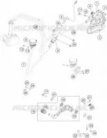 REAR BRAKE CALIPER for KTM DUKE 2015