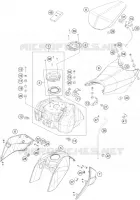 TANK / SEAT for KTM DUKE 2015