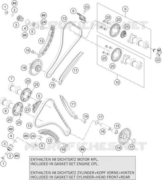 TIMING KTM MOTO 1190 2015 RC8  1190 RC8 R WHITE