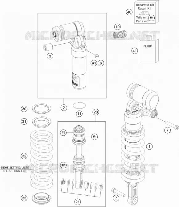 SHOCK ABSORBER KTM MOTO 690 2010 ENDURO  690 ENDURO