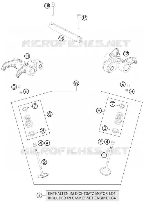 VALVES KTM MOTO 690 2014 ENDURO  690 ENDURO R ABS